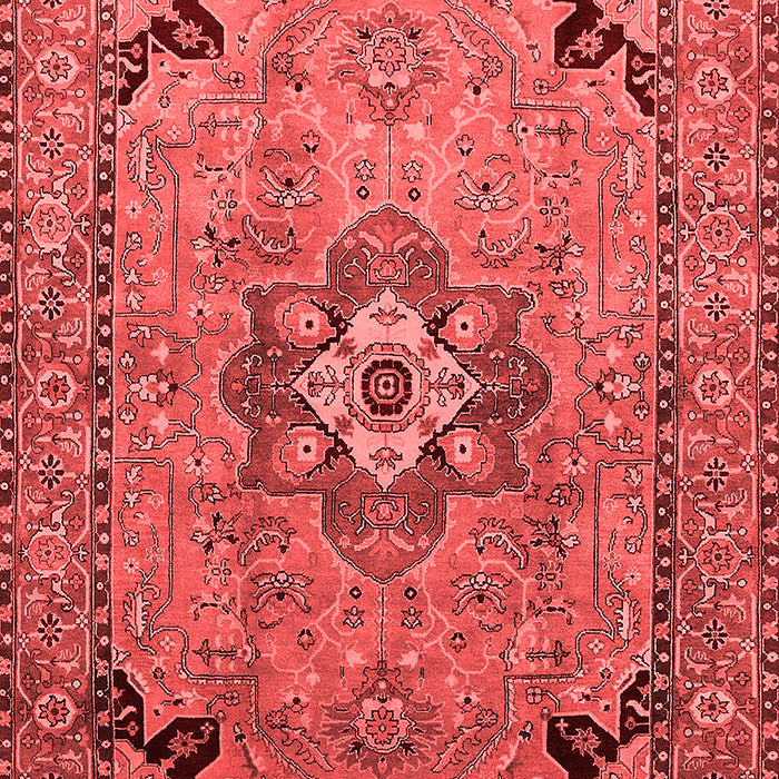 Machine Washable Oriental Red Industrial Rug, wshurb3254red