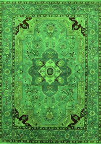 Oriental Green Industrial Rug, urb3254grn