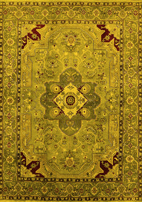 Oriental Yellow Industrial Rug, urb3254yw