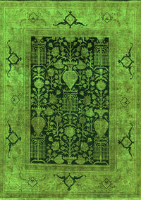 Oriental Green Industrial Rug, urb3255grn