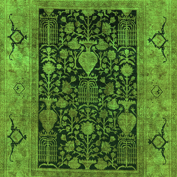 Oriental Green Industrial Rug, urb3255grn