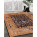 Machine Washable Industrial Modern Red Brown Rug in a Family Room, wshurb3255