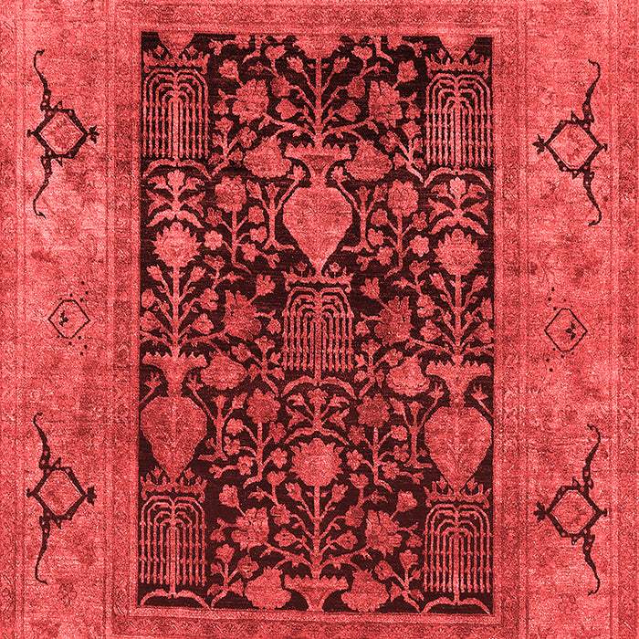 Machine Washable Oriental Red Industrial Rug, wshurb3255red
