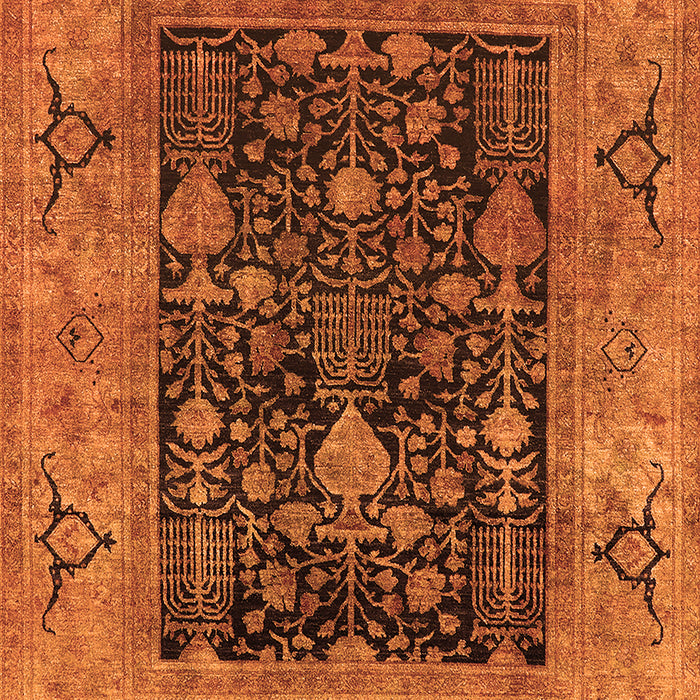 Oriental Orange Industrial Rug, urb3255org