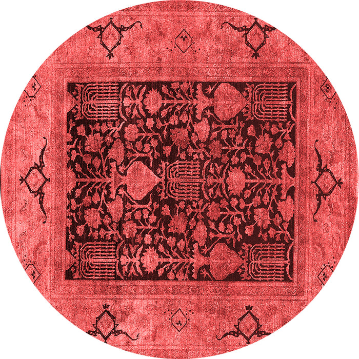Machine Washable Oriental Red Industrial Rug, wshurb3255red
