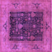 Square Oriental Purple Industrial Rug, urb3255pur