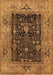 Machine Washable Oriental Brown Industrial Rug, wshurb3255brn