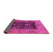 Sideview of Oriental Pink Industrial Rug, urb3255pnk