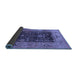 Sideview of Oriental Blue Industrial Rug, urb3255blu