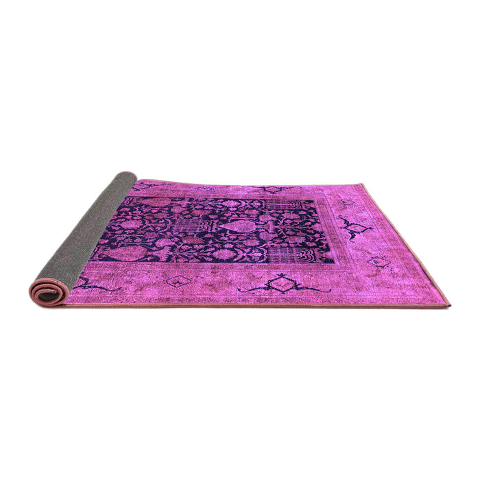 Sideview of Oriental Purple Industrial Rug, urb3255pur