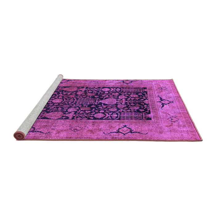 Sideview of Machine Washable Oriental Purple Industrial Area Rugs, wshurb3255pur