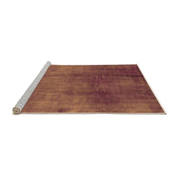 Sideview of Machine Washable Oriental Orange Industrial Area Rugs, wshurb3256org