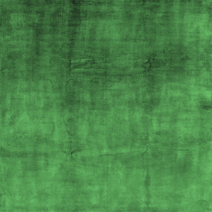 Square Oriental Emerald Green Industrial Rug, urb3256emgrn