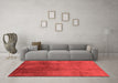 Industrial Red Washable Rugs