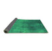 Sideview of Oriental Green Industrial Rug, urb3256grn