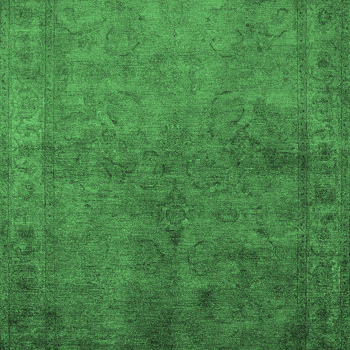 Machine Washable Oriental Emerald Green Industrial Area Rugs, wshurb3257emgrn