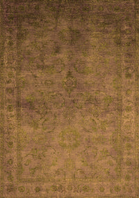 Oriental Orange Industrial Rug, urb3257org