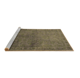 Sideview of Machine Washable Oriental Brown Industrial Rug, wshurb3257brn