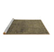 Sideview of Machine Washable Oriental Brown Industrial Rug, wshurb3257brn