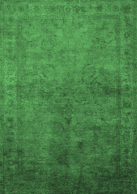 Oriental Emerald Green Industrial Rug, urb3257emgrn