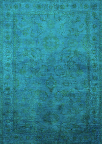 Oriental Turquoise Industrial Rug, urb3257turq