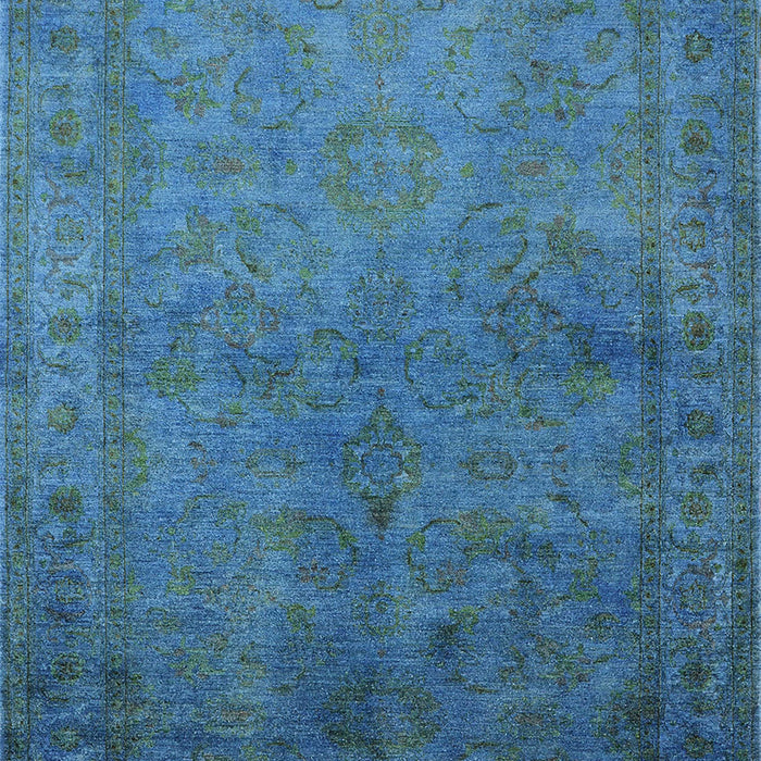 Mid-Century Modern Blue Ivy Blue Oriental Rug, urb3257