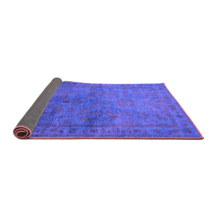 Sideview of Oriental Purple Industrial Rug, urb3257pur