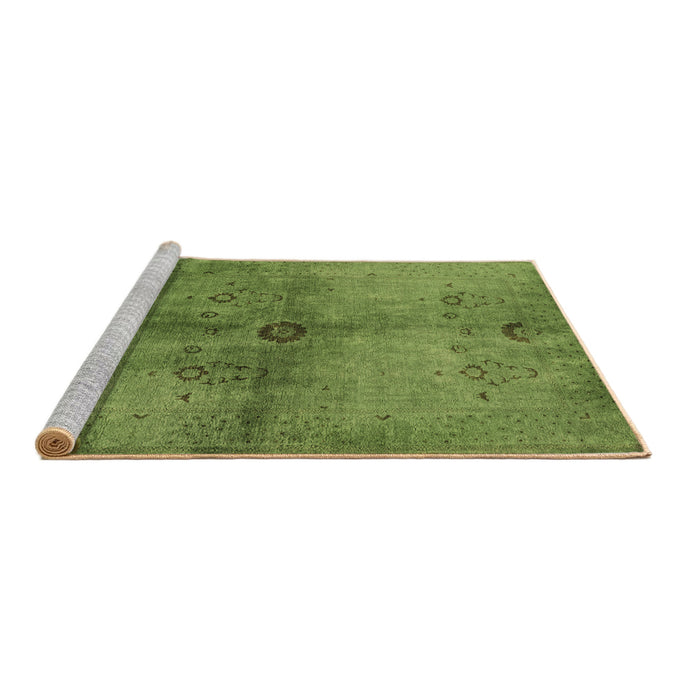 Sideview of Machine Washable Oriental Brown Industrial Rug, wshurb3258brn