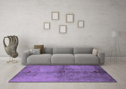 Machine Washable Oriental Pink Industrial Rug in a Living Room, wshurb3258pnk