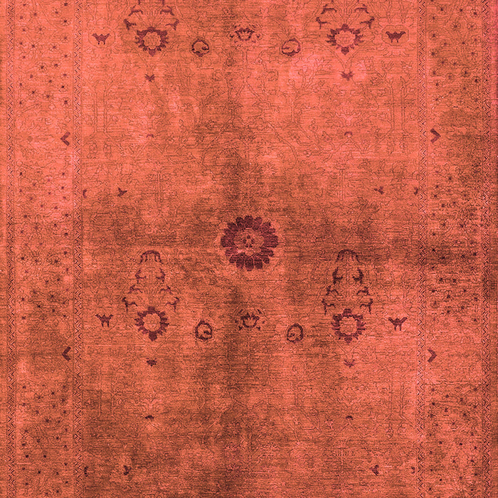Machine Washable Oriental Red Industrial Rug, wshurb3258red