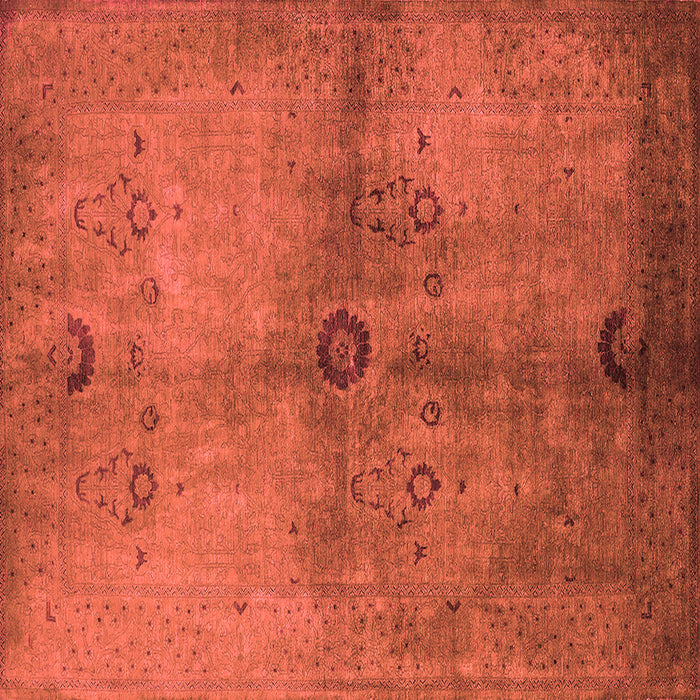 Machine Washable Oriental Red Industrial Rug, wshurb3258red