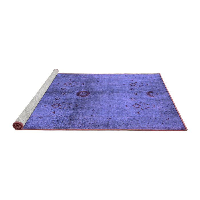 Sideview of Machine Washable Oriental Purple Industrial Area Rugs, wshurb3258pur