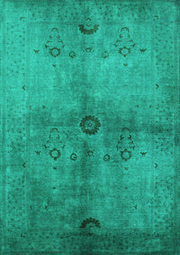 Oriental Turquoise Industrial Rug, urb3258turq