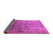 Sideview of Oriental Purple Industrial Rug, urb3259pur