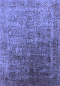 Oriental Blue Industrial Rug, urb3259blu