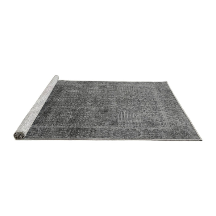 Sideview of Machine Washable Oriental Gray Industrial Rug, wshurb3259gry