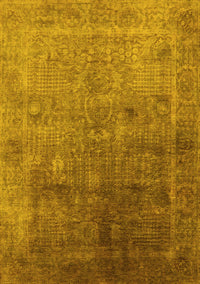 Oriental Yellow Industrial Rug, urb3259yw