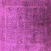 Square Oriental Purple Industrial Rug, urb3259pur