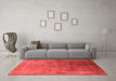 Industrial Red Washable Rugs