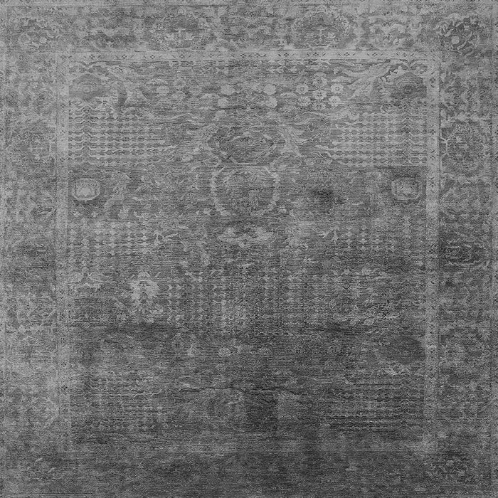 Square Oriental Gray Industrial Rug, urb3259gry