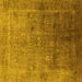 Square Oriental Yellow Industrial Rug, urb3259yw