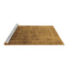 Sideview of Machine Washable Oriental Brown Industrial Rug, wshurb3259brn