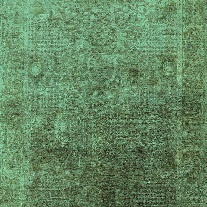 Machine Washable Oriental Turquoise Industrial Area Rugs, wshurb3259turq