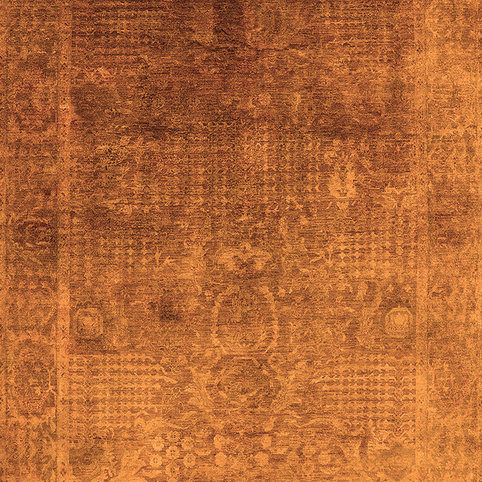 Machine Washable Oriental Orange Industrial Area Rugs, wshurb3259org