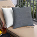 Front View of Mid-Century Modern Urban Square Light Slate Gray Throw Pillow, 18 inch by 18 inch, pwurb325