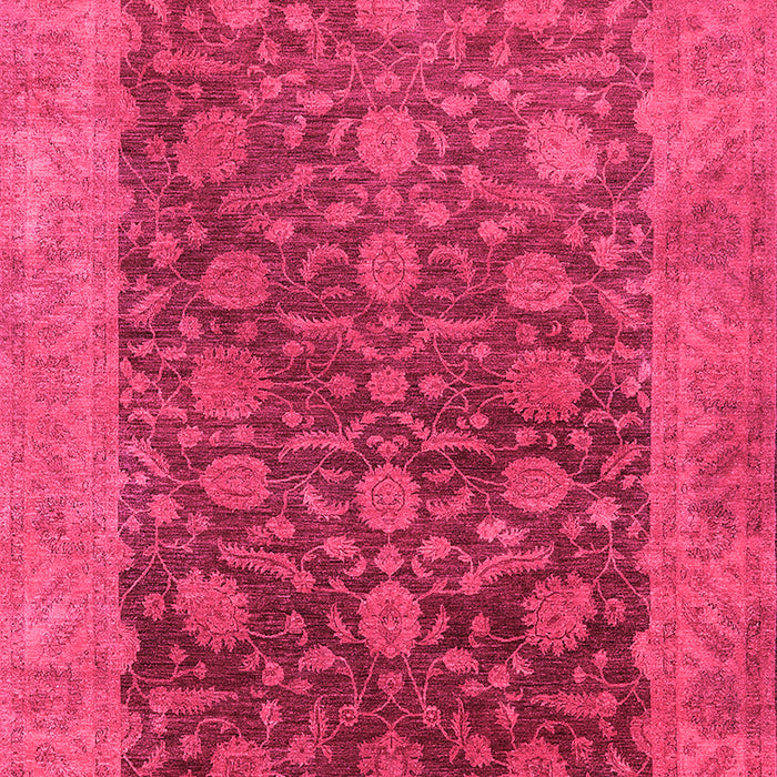 Machine Washable Oriental Pink Industrial Rug, wshurb3260pnk