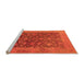 Sideview of Machine Washable Oriental Orange Industrial Area Rugs, wshurb3260org