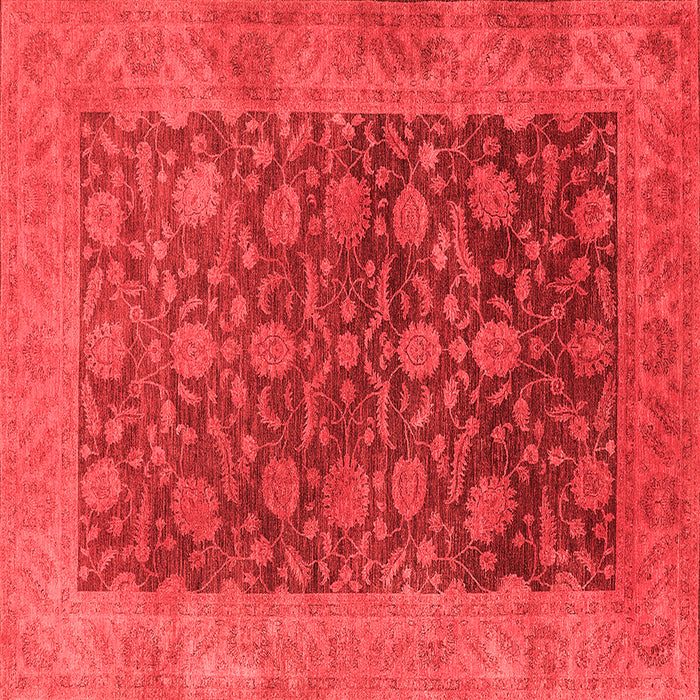 Machine Washable Oriental Red Industrial Rug, wshurb3260red