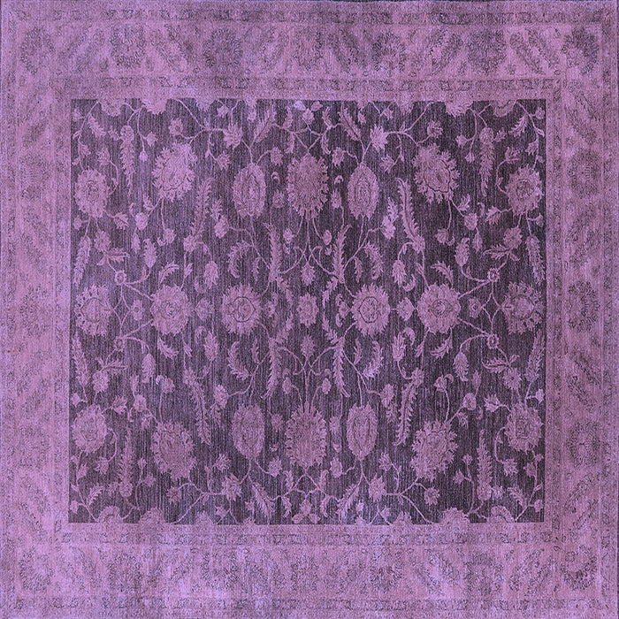 Square Oriental Blue Industrial Rug, urb3260blu