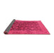 Sideview of Oriental Pink Industrial Rug, urb3260pnk